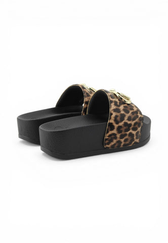 LIU JO Ciabatte Donna Nero Animalier BA6077EX022S19C1-PE26