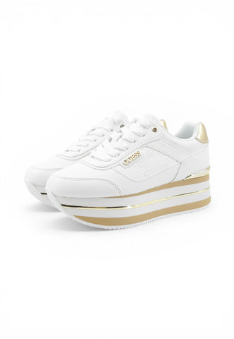 GUESS Sneakers Donna Bianco Oro FLJHN4ELE12-PE26-WHIPL