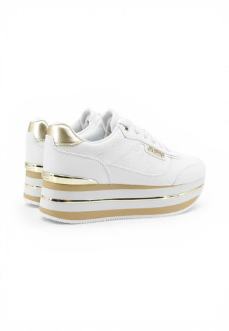 GUESS Sneakers Donna Bianco Oro FLJHN4ELE12-PE26-WHIPL