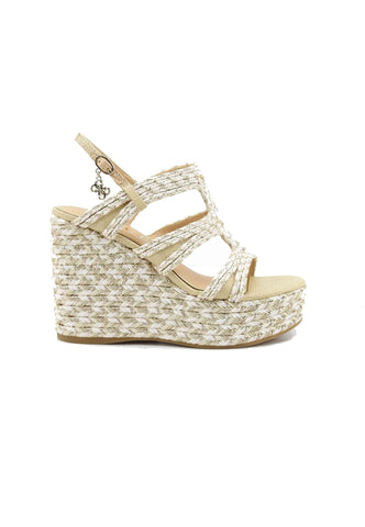 GUESS Sandali Zeppa Donna Beige Bianco FLJERSFAB04-PE26-PINK