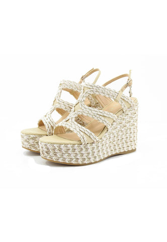 GUESS Sandali Zeppa Donna Beige Bianco FLJERSFAB04-PE26-PINK