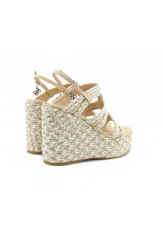 GUESS Sandali Zeppa Donna Beige Bianco FLJERSFAB04-PE26-PINK
