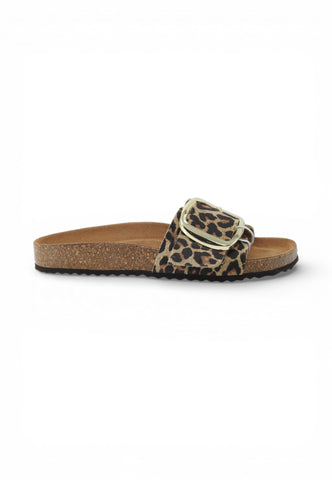 GEOX Ciabatte Donna Beige Nero Animalier D65Y3A000BS-PE26-C5018