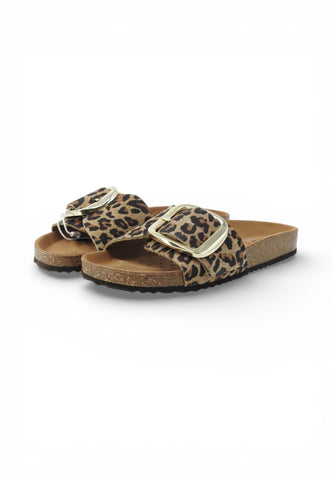 GEOX Ciabatte Donna Beige Nero Animalier D65Y3A000BS-PE26-C5018