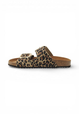 GEOX Ciabatte Donna Beige Nero Animalier D45Y3B000BS-PE26-C5018