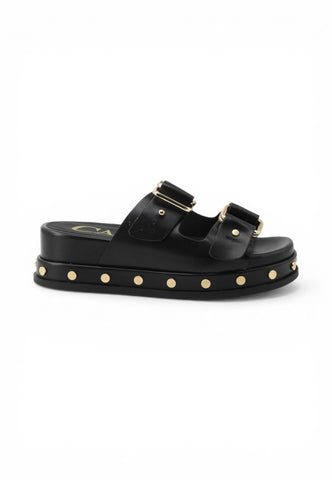 CAFE NOIR Ciabatte Donna Nero Borchie C1LC9000-PE26-N078