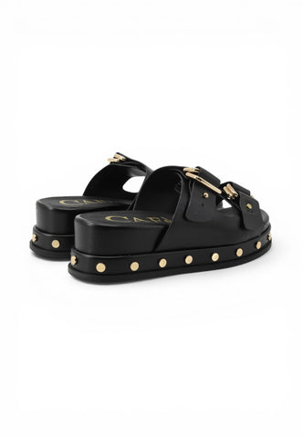 CAFE NOIR Ciabatte Donna Nero Borchie C1LC9000-PE26-N078