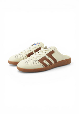 BACK 70 Sneakers Sabot Donna Bianco Marrone 108017-000010-PE26