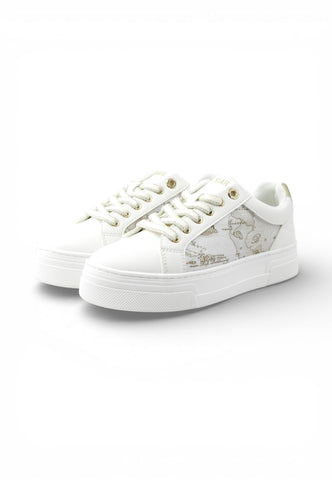 ALVIERO MARTINI Sneakers Donna Bianco Oro 24150558-PE26-X018