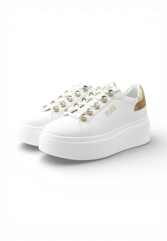 ALVIERO MARTINI Sneakers Donna Bianco Marrone Pietre 1472300E-PE26-0900