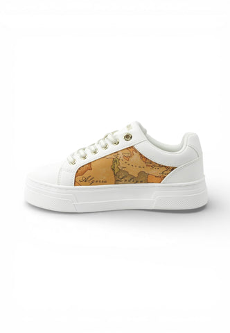 ALVIERO MARTINI Sneakers Donna Bianco Marrone 24160208-PE26-X013