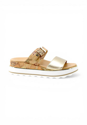 ALVIERO MARTINI Ciabatte Donna Beige Oro 24650371-PE26-X124