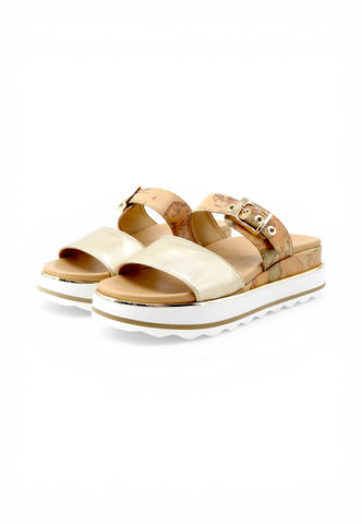 ALVIERO MARTINI Ciabatte Donna Beige Oro 24650371-PE26-X124