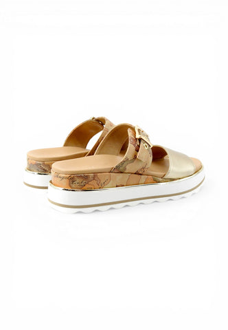 ALVIERO MARTINI Ciabatte Donna Beige Oro 24650371-PE26-X124