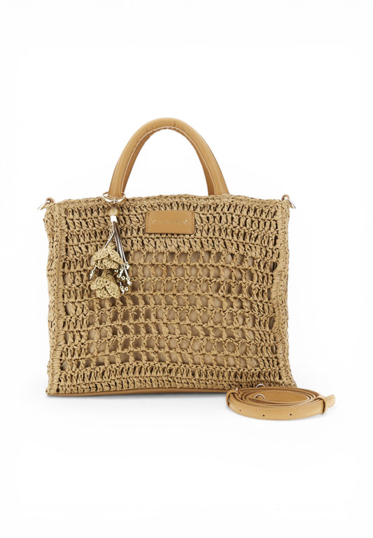 CAFE NOIR Borsa A Mano Donna Beige Marrone C3VD1003-PE26-M073