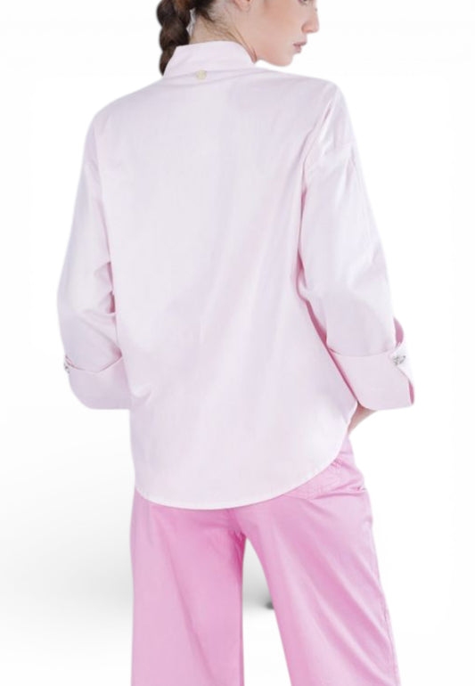 CAFE NOIR Camicia Donna Rosa Perle C7JC0229-PE26-R002