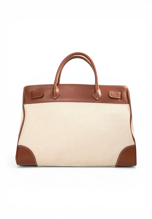 RUE MADAME Borsa Shopper Donna Bianco Marrone 1556-PE26-CANVASBROWN