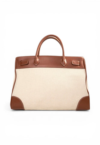 RUE MADAME Borsa Shopper Donna Bianco Marrone 1556-PE26-CANVASBROWN