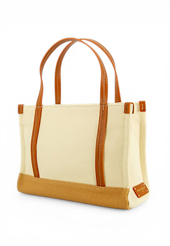 RUE MADAME Borsa A Mano Donna Bianco Marrone 1543-PE26-BICOLORCOOKIE