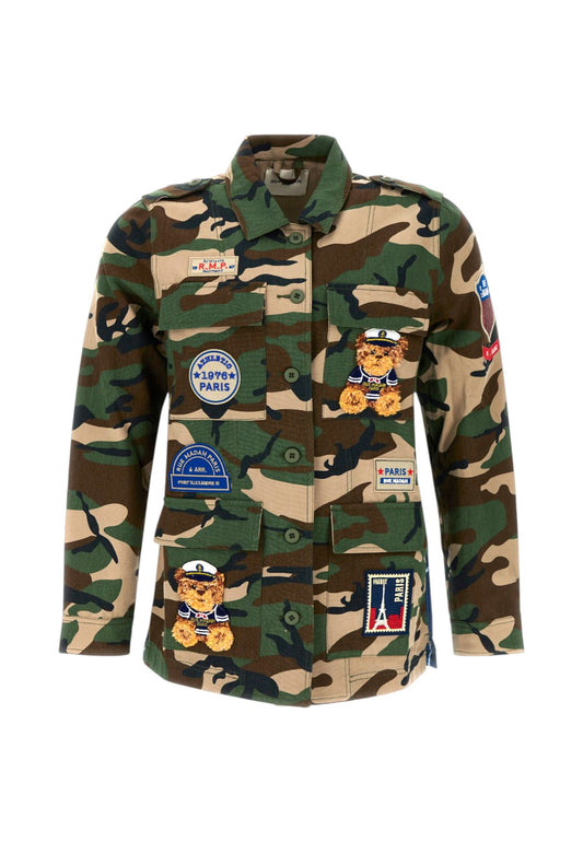 RUE MADAME Giacca Donna Verde Marrone Fantasia 1565-PE26-CAMO