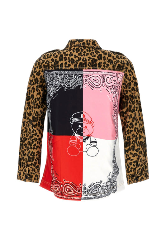 RUE MADAME Giacca Donna Beige Nero Animalier 1565-PE26-LEOPARD