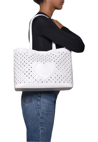 LOVE MOSCHINO Borsa Shopper Donna Bianco JC4289PP0OKK0100-PE26