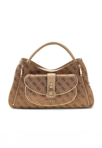 GUESS Borsa A Mano Donna Beige Marrone HWJG8362060-PE26-LTL