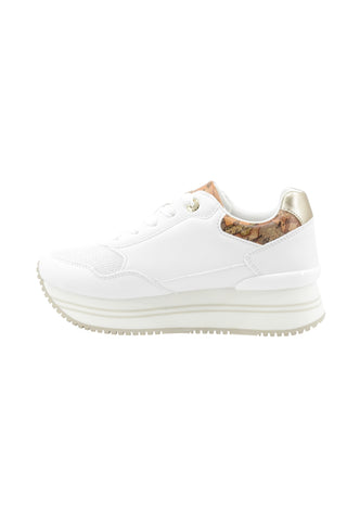 ALVIERO MARTINI Sneakers Donna Bianco Beige Oro 24400558-PE26-X013