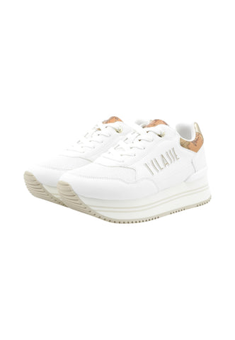 ALVIERO MARTINI Sneakers Donna Bianco Beige Oro 24400558-PE26-X013