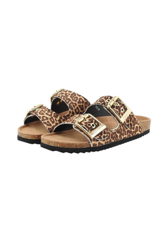 COLORS OF CALIFORNIA Ciabatte Donna Beige Marrone Animalier HC.BIO502-PE26-LEO