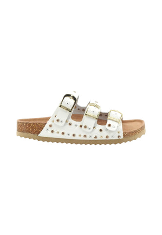 COLORS OF CALIFORNIA Ciabatte Donna Bianco Borchie HC.BIO601-PE26-WHI