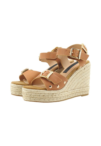 COLORS OF CALIFORNIA Sandali Zeppa Donna Marrone HC.CAPRI15-PE26-NAT
