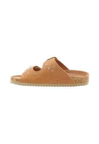 COLORS OF CALIFORNIA Ciabatte Donna Marrone Borchie HC.BIO501-PE26-NAT