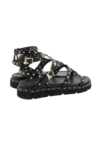 PATRIZIA PEPE Sandali Donna Nero Borchie PJ398.31-PE26