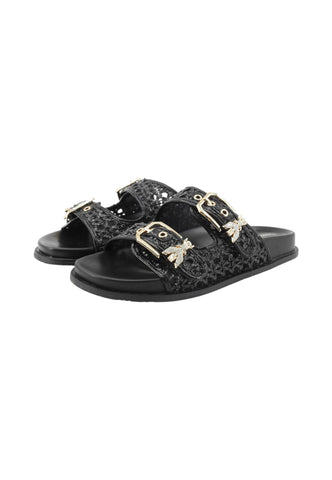 PATRIZIA PEPE Ciabatte Donna Nero PJ384.31-PE26