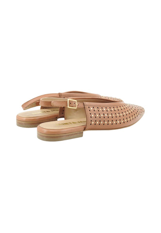 JANET Ballerine Donna Marrone Borchie J-712-PE26-K5