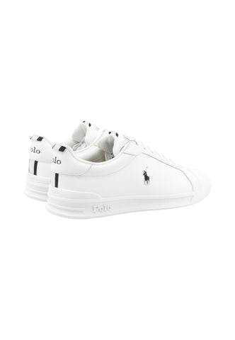 POLO RALPH LAUREN Sneakers Uomo Bianco Nero 809860883006-PE26