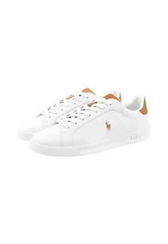 POLO RALPH LAUREN Sneakers Uomo Bianco Marrone 809877598001-PE26