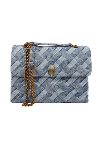 KURT GEIGER Borsa A Spalla Donna Blu Denim 9796588669-PE26