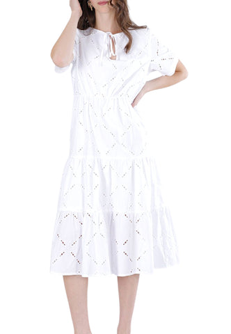 CAFE NOIR Abito Donna Bianco C7JA0285-PE26-W001