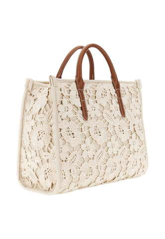 CAFE NOIR Borsa A Mano Donna Bianco Marrone C3NB1050-PE26-M072