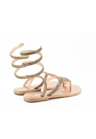 CB FUSION Sandali Infradito Donna Rosa Oro Strass CBF.R226001-PE26-LTPIN
