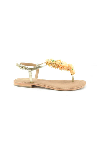 CB FUSION Sandali Infradito Donna Oro Beige CBF.R226006-PE26-NAT
