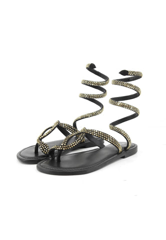 CB FUSION Sandali Infradito Donna Nero Strass CBF.R226001-PE26-BLA