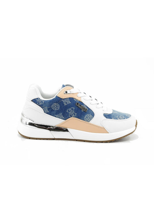 GUESS Sneakers Donna Bianco Blu Beige FLJM20DEN12-PE26-WHBLU