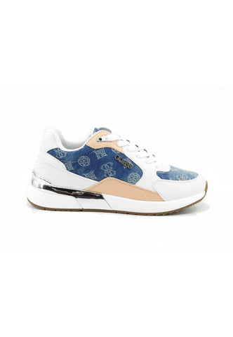 GUESS Sneakers Donna Bianco Blu Beige FLJM20DEN12-PE26-WHBLU