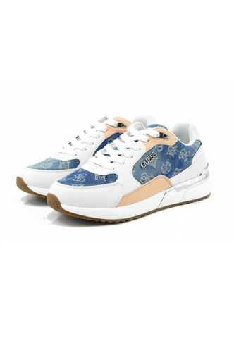 GUESS Sneakers Donna Bianco Blu Beige FLJM20DEN12-PE26-WHBLU