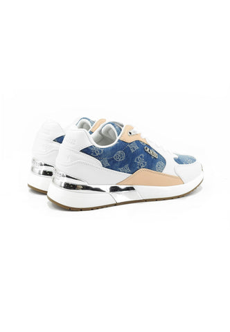 GUESS Sneakers Donna Bianco Blu Beige FLJM20DEN12-PE26-WHBLU