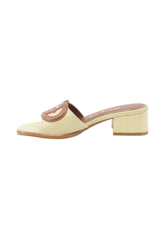 GUESS Ciabatte Tacco Donna Beige Marrone FLJCN2ELE03-PE26-NATU