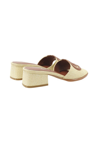GUESS Ciabatte Tacco Donna Beige Marrone FLJCN2ELE03-PE26-NATU